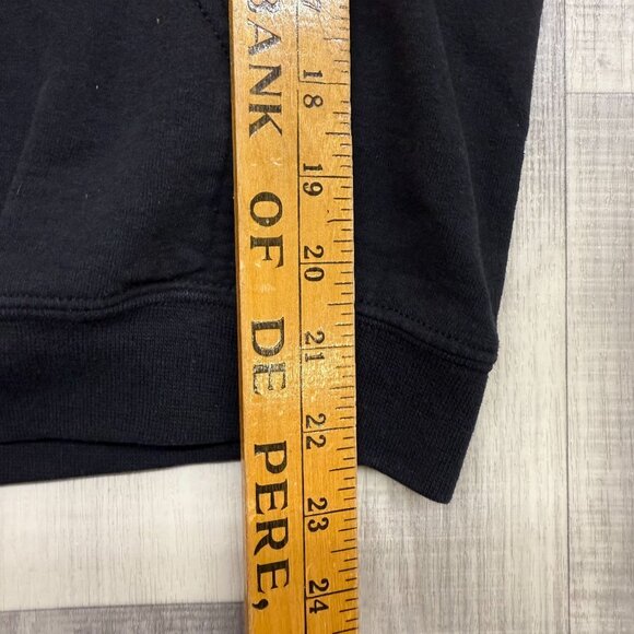 ✅Mens S Black Graphic Hoodie SS Badger Lake Michigan Pullover Hooded Sweatshirt - Picture 6 of 9